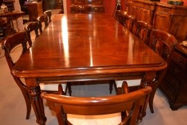 02972E - 2-English-Regency-Dining-Table-&-10-Regency-Swag-Chairs-14